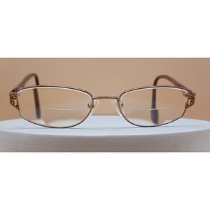 Catherine Deneuve Lunettes CD-268 Brown SBRN Metal Eyeglasses Frame 50-17-135